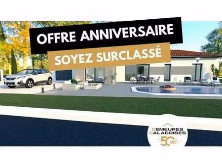 terrain avec maison neuve à vendre