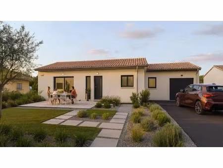 terrain avec maison neuve à vendre