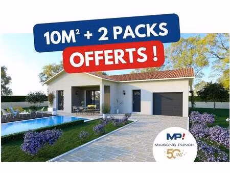 terrain avec maison neuve à vendre