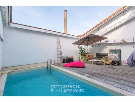 duplex familial avec terrasse et piscine au calme absolu