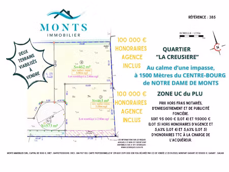 deux terrains à vendre !