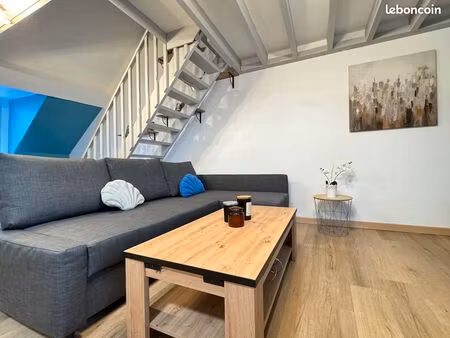 duplex t2 meublé – hyper centre dieppe – 44 m² – proche mer & gare