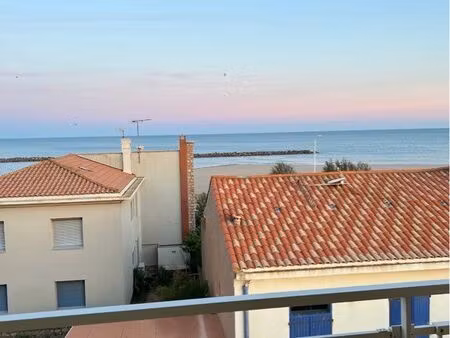 loue t3 valras plage vue mer + parking