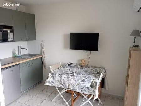 location au mois de mars à juin studio valras plage