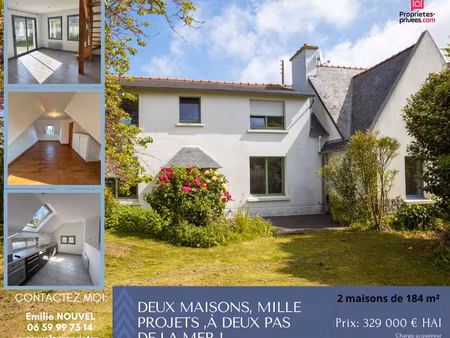 deux maisons  mille projets  à deux pas de la mer !