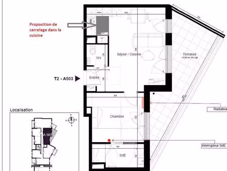 location appartement 2 pièces à saint-malo (35400) : à louer 2 pièces / 43m² saint-malo