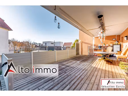 appartement prestige t3/t4 de 88m2- jardin de 200 m2 & doubl