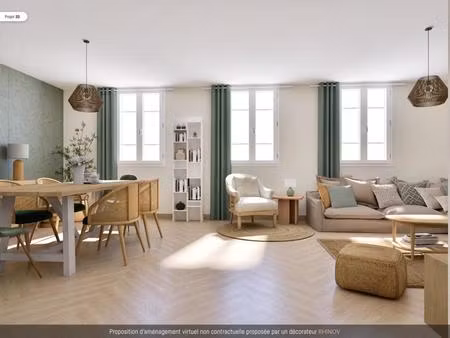 notre dame  5p de 121m² au dernier etage avec asc dans l'ancien