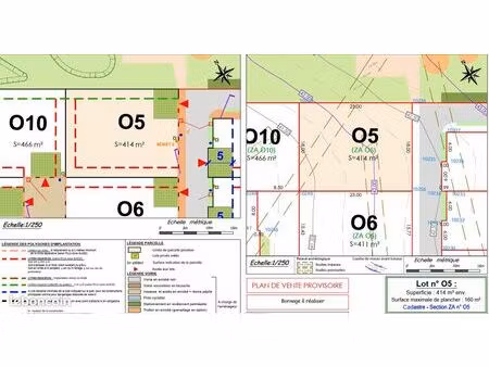 terrain 420 m² saint vigor le grand