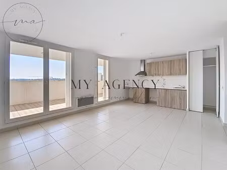 appartement t2 avec terrasse de 19m2 et parking proche du polygone