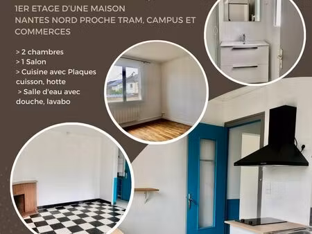 appartement lumineux 3 pièces – 65 m² – nantes nord proche tram et commerce