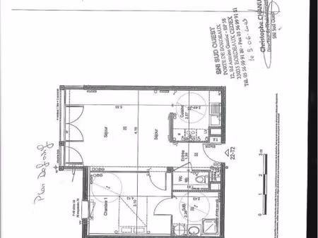 appartement 2 pièces 51 m²