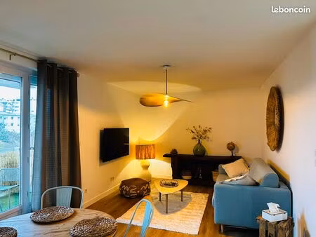 appartement t3 meublé rénové – terrasse + parking – saouzelong / canal du midi