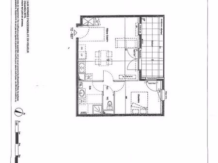 appartement 2 pièces 45 m²