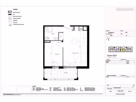appartement 2 pièces 40 m²