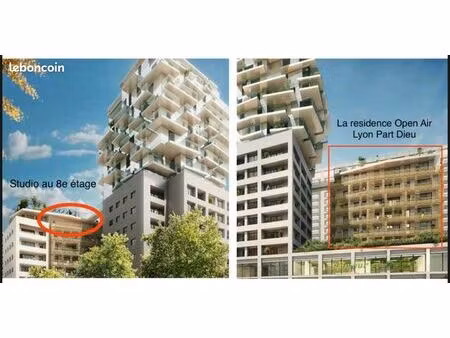 t1 dans une residence de standing au coeur de lyon 3e la part dieu