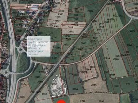 a vendre – lot 2 – frasnes  rue du petit tienne - 99a 68ca