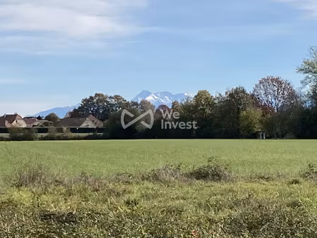 terrain viabilisé de 776 m² - aussevielle limite poey de lesca