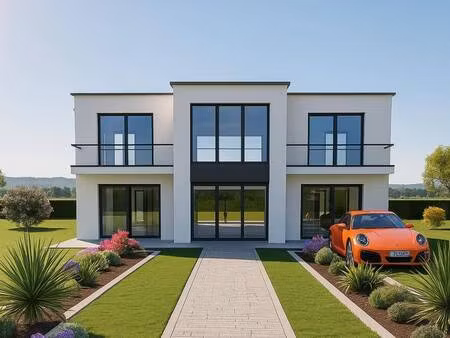 terrain avec maison neuve à vendre