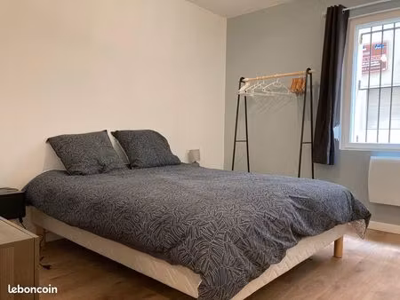 grand t2 entièrement équipé rdc centre ville