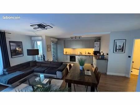 appartement t3 traversant 65 m² rénové – garage double – résidence récente – saint-fons