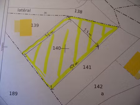 vente terrain 1400 m² remomeix (88100)