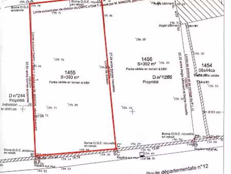 vente terrain 393 m² à villiers-saint-georges (77560)  39 500 €