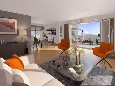 superbe t4 avec balcon et parking en plein centre de gujan