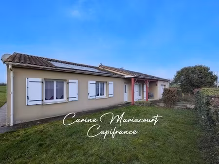 maison de plain-pied 127 m² – vue dégagée – 4 chambres possibilité 5 – 15 min de saint-mai