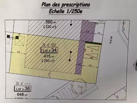vente terrain à châteaugiron (35410) : à vendre / 415m² châteaugiron