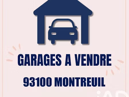 vente parking 12 m² à montreuil (93100)  24 000 €