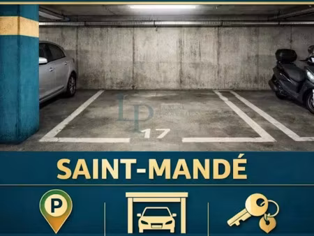 vente parking 12 m² à saint-mande (94160)  25 000 €