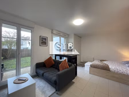 studio meublé avec jardin - loyer 680 € + 50 €