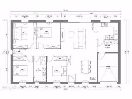 maison 5 pièces 108 m²