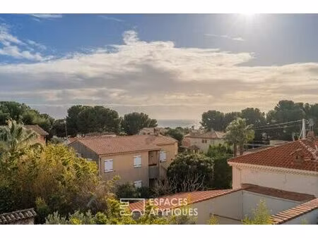 maison d'architecte rénovée avec échappée mer