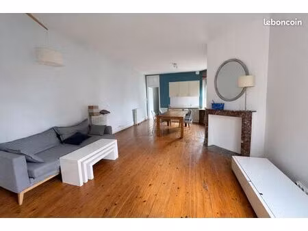 beau t2 meublé de 60m2 au charme de l’ancien entre marcq-en-baroeul et lille