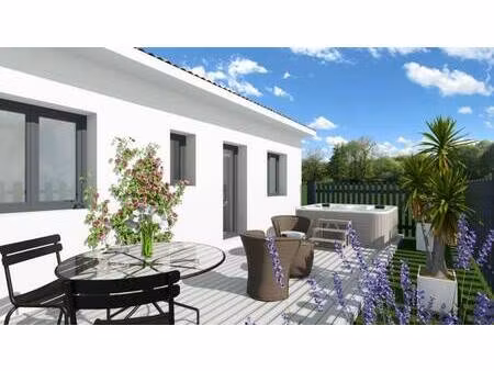 terrain avec maison neuve à vendre