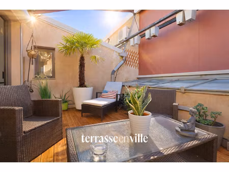 cinq avenues / longchamp - loft t2 - 90m2 - terrasse - parki