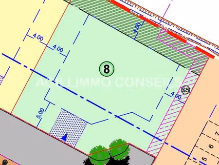 terrain constructible 622 m2