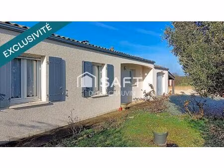 maison plain pied avec de beaux volumes.