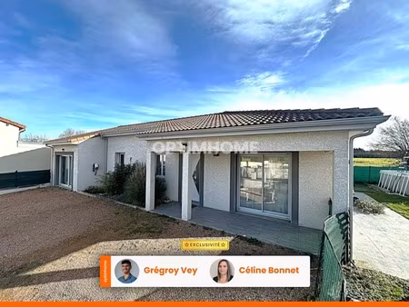 maison de plain-pied récente – 104 m² – 3 chambres + bureau