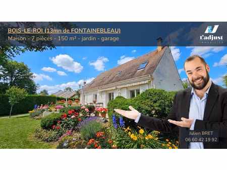 bois le roi maison familiale 5 chambres ? 150 m²  jardin  garage  au calme proche gare et 