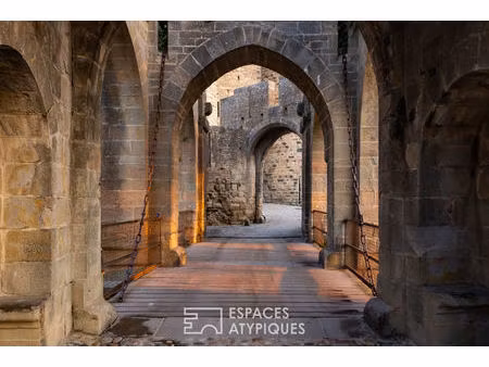 maison atypique avec vue sur le château comtal - cité de carcassonne