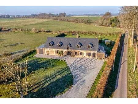 briques et silex sur terrain plat  281 m2 6-7 chambres / beaux volumes de vie