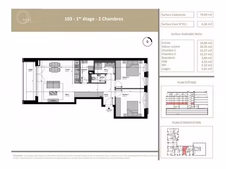 en vente appartement 78 69 m² – 671 549 € |belval