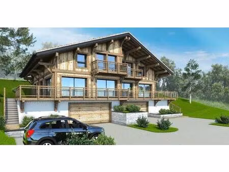 chalet neuf - mitoyen - vue mont-blanc