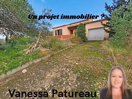 maison cruzy 3 pièce(s) 66 m2 - garage - jardin 600 m²