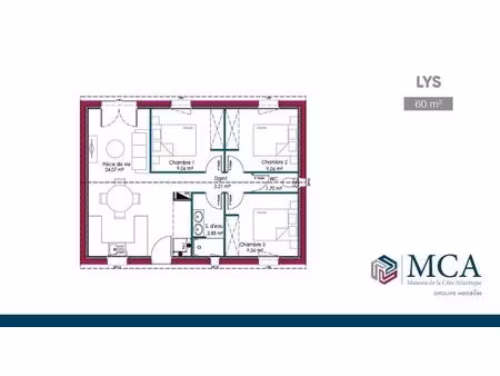 vente maison 3 pièces 50 m² saint-savin (33920)