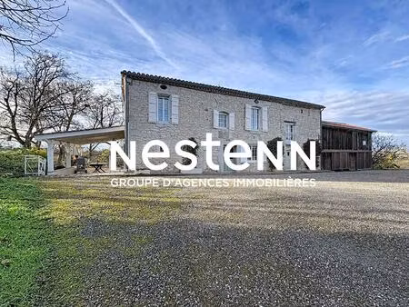 maison à vendre à laplume - corps de ferme avec gîte indépendant  piscine et terrain de 3.