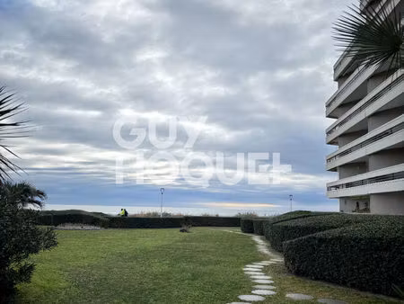canet sud - appartement - en rez-de-jardin vue mer